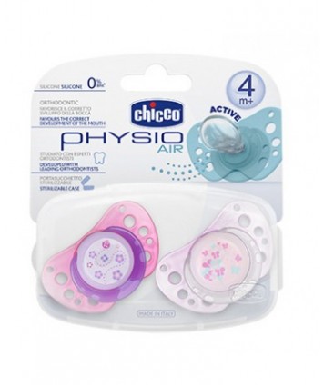 CHICCO SUCCHIETTO PHYSIO AIR ROSA 4+ 2PZ